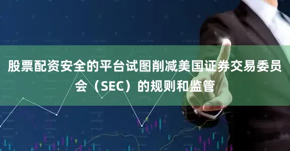 股票配资安全的平台试图削减美国证券交易委员会（SEC）的规则和监管